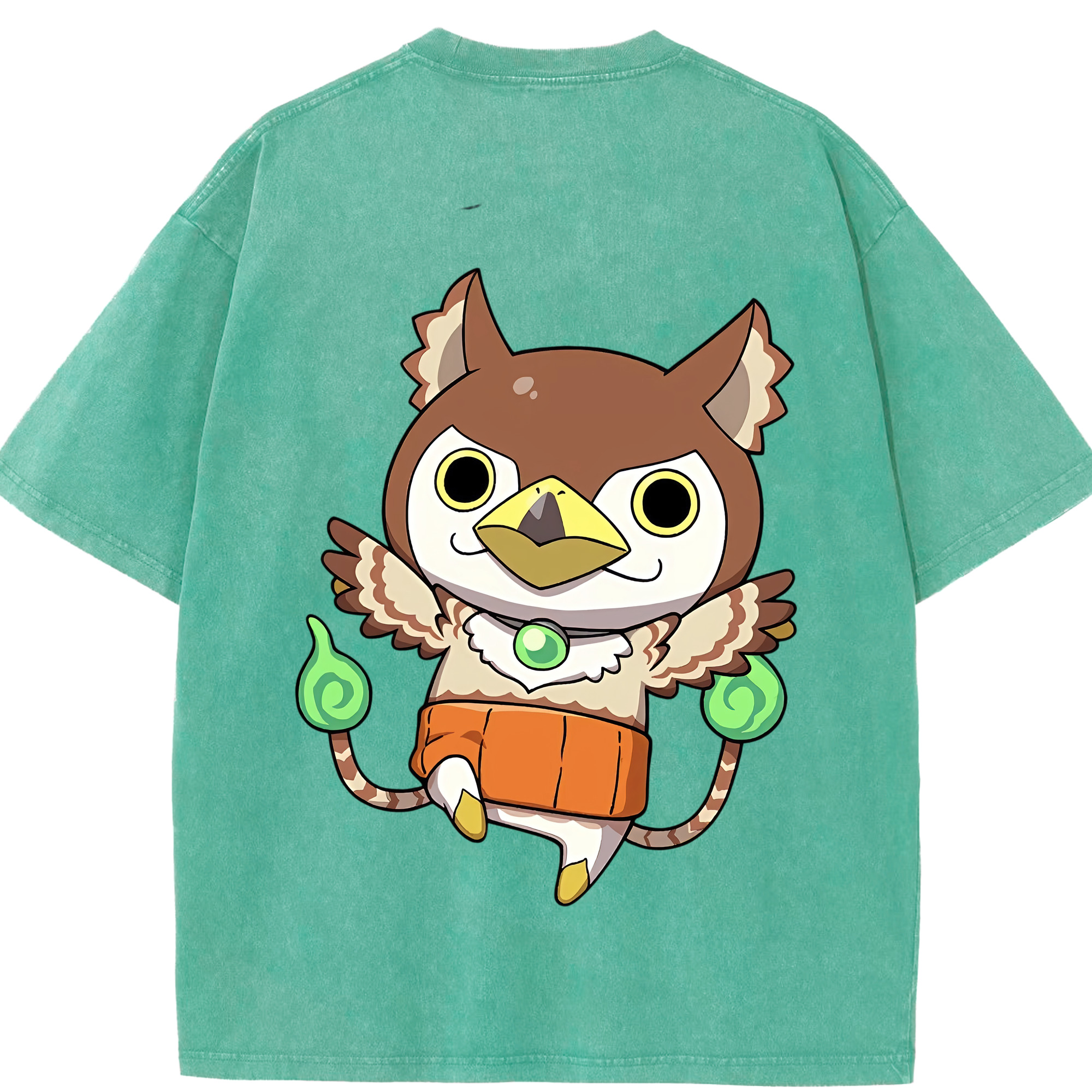 （画像用） 妖怪ウォッチ Yo-kai Watch 綿100% ヴィンテージ風 半袖Tシャツ（背面プリント）